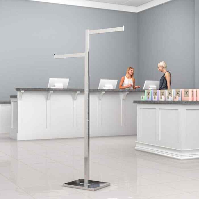 Econoco K90 2-Way Garment Rack with Straight Arms