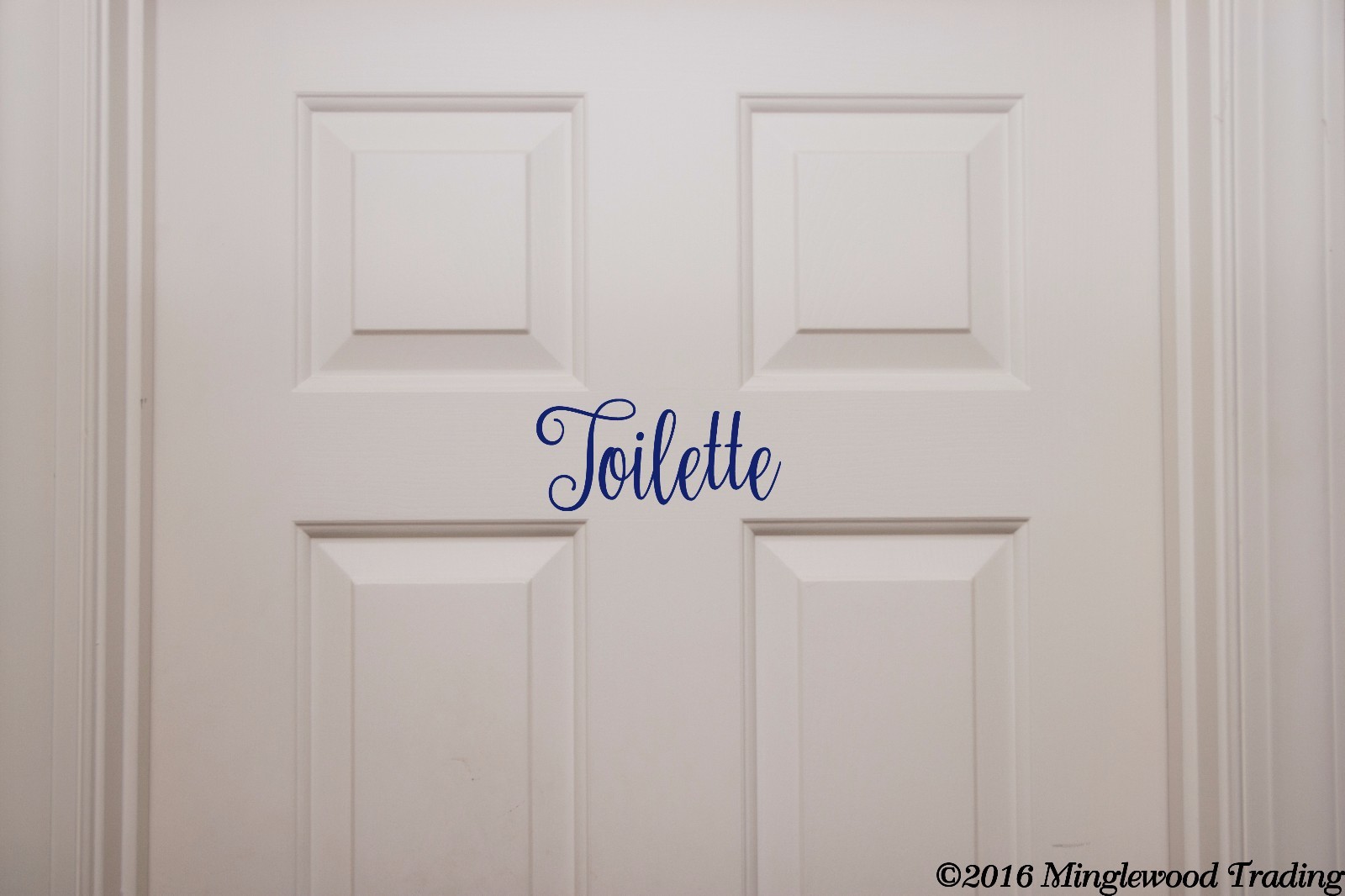 TOILETTE Vinyl Sticker – Bathroom Door Sign Restroom Toilet – Die Cut Decal