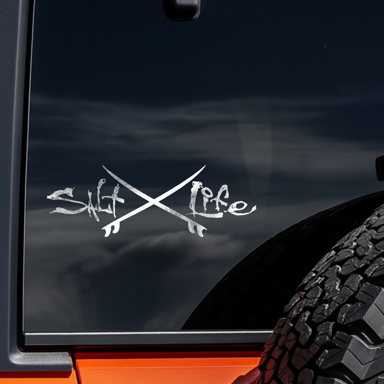 Salt Life Crossed Surfboards Waterproof Vinyl Decal Ocean Beach Truck Car SUV 8”