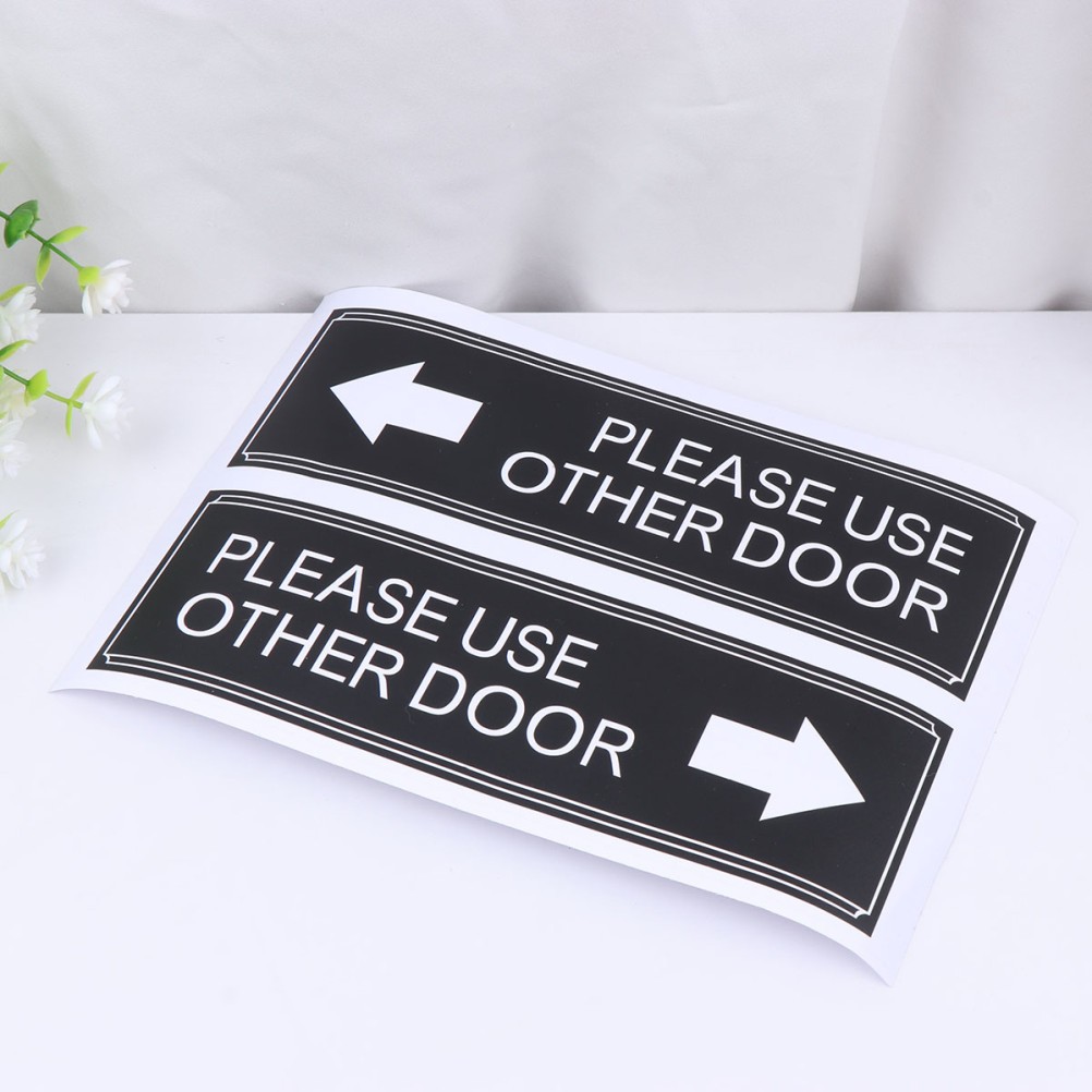6Pcs Door Decor Please Use Other Door Stickers for Waterproof Indoor Use