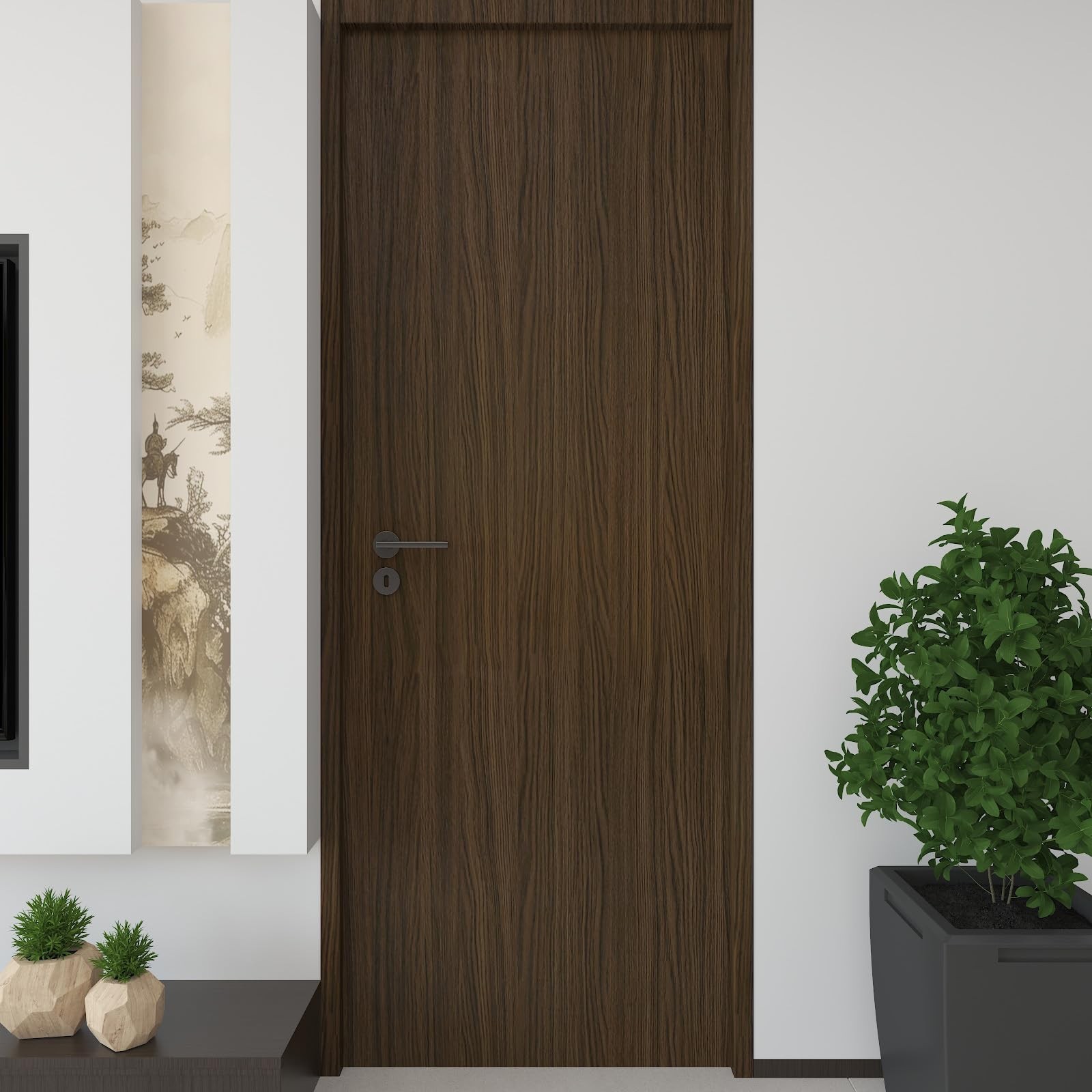 Wood Grain Peel and Stick Wallpaper Brown Thickened Wood Contact Paper Self-A…