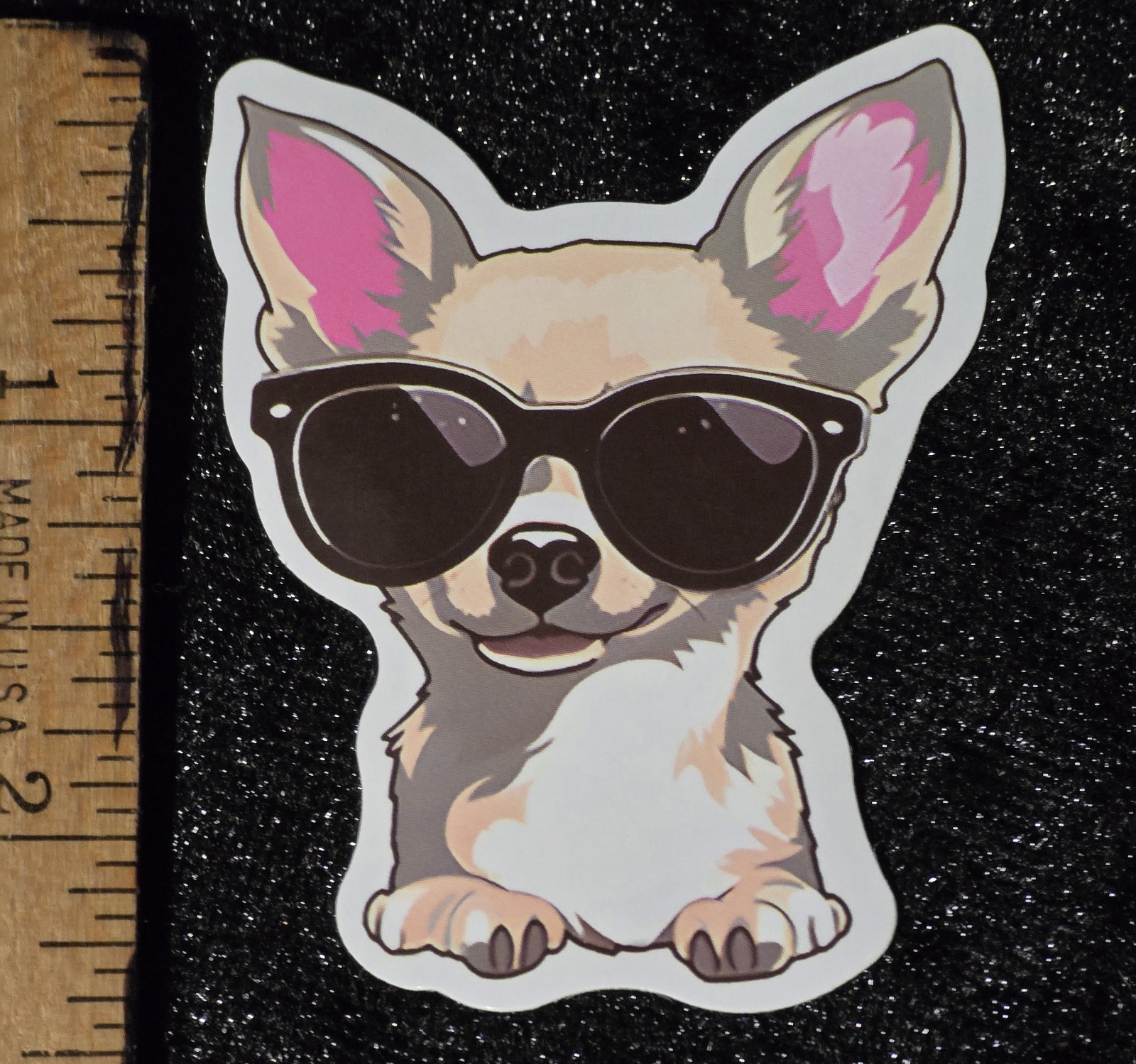Cool Chihuahua 2.25" Decal Sticker