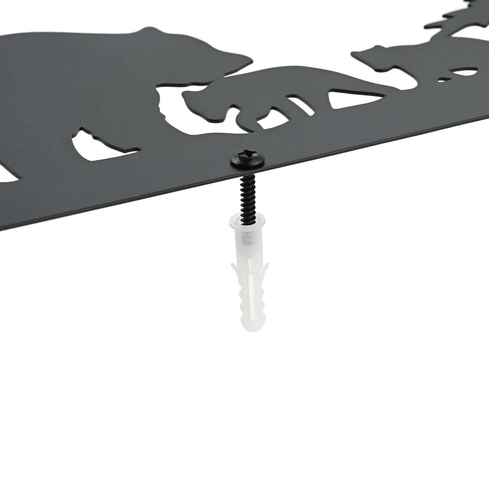 Metal Bear Forest Wall Sculpture Art Decoration for Living Room Bedroom Kitchen