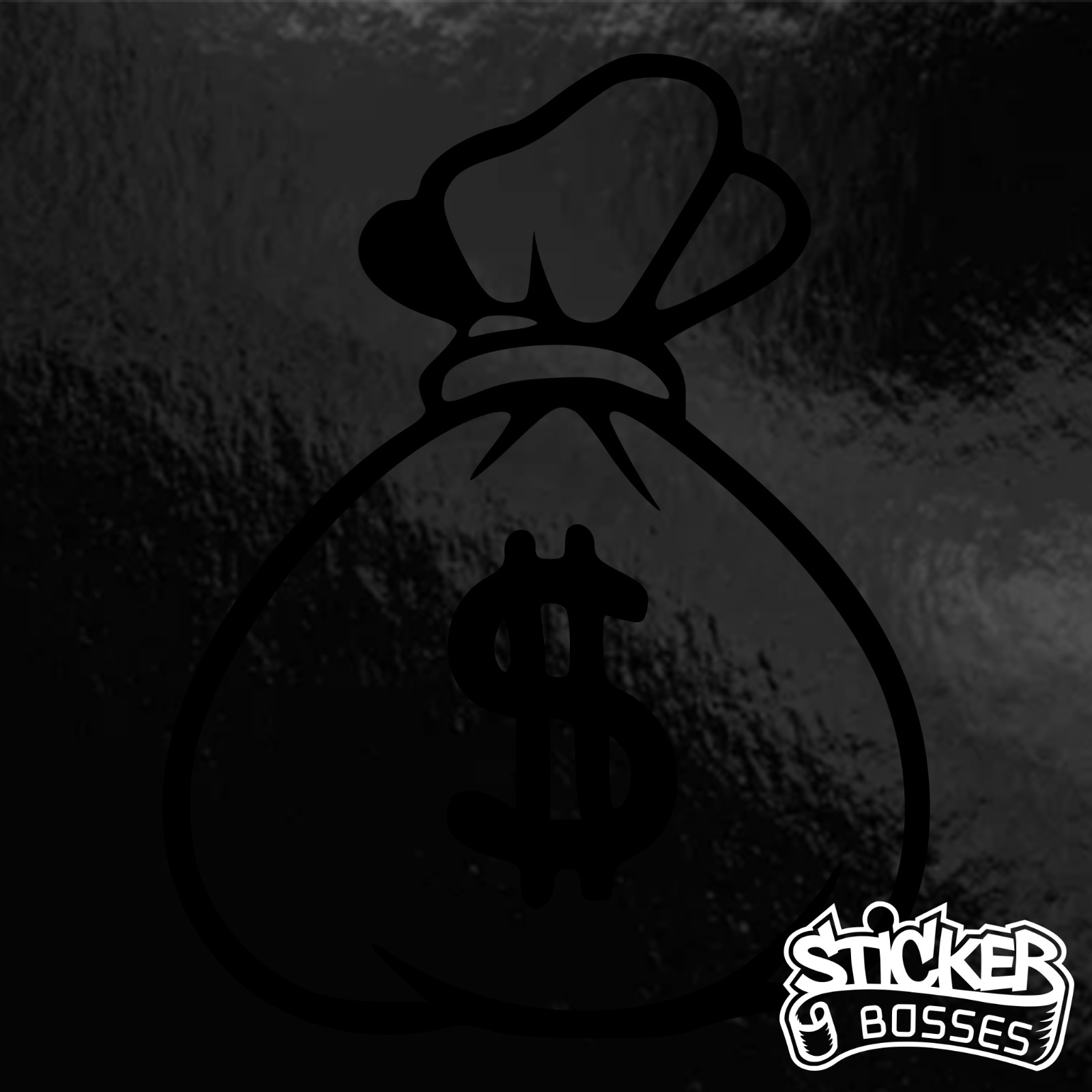 Money Bag Dollar Sign Vinyl Decal Sticker Car Laptop Hustler