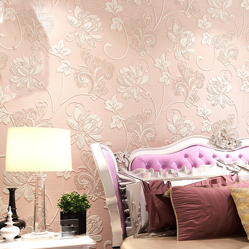 5M Wallpaper Self-adhesive Wall Sticker Decor Embossed Textured Floral Home Arts