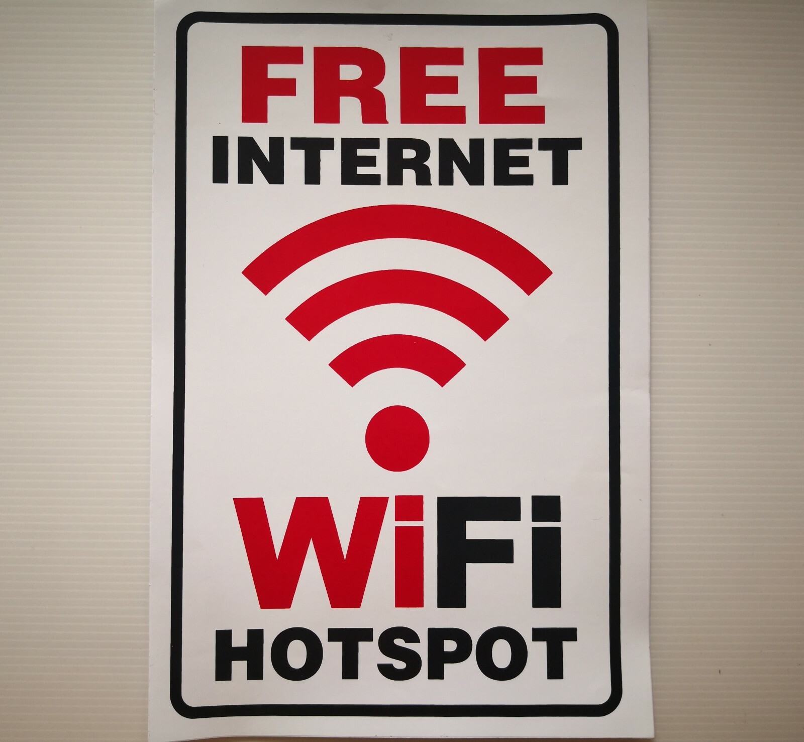 FREE WiFi Internet Wireless Coffee Cafe Bar Restaurant Decal Stickers Waterproof