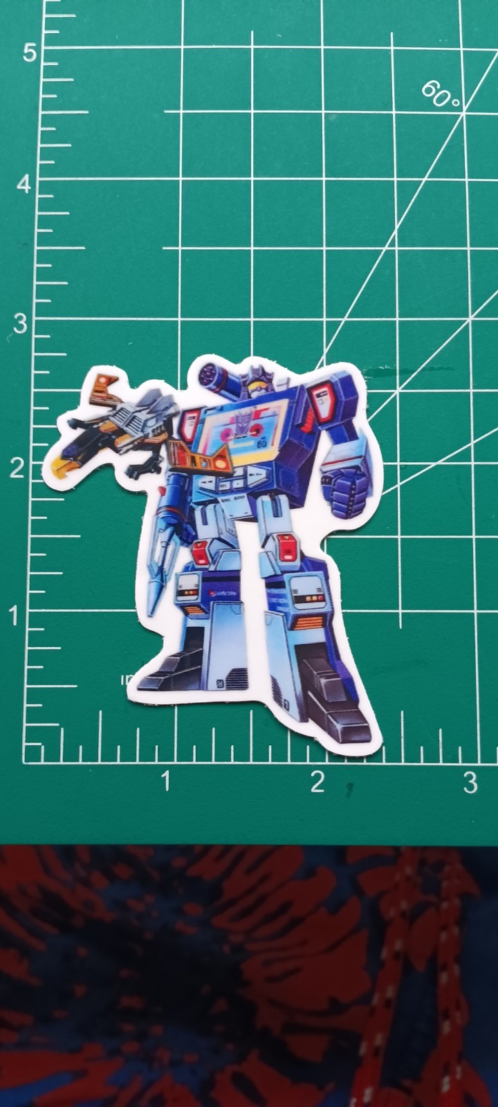 TRANSFORMERS SOUNDWAVE VYNIL STICKER DIE-CUT