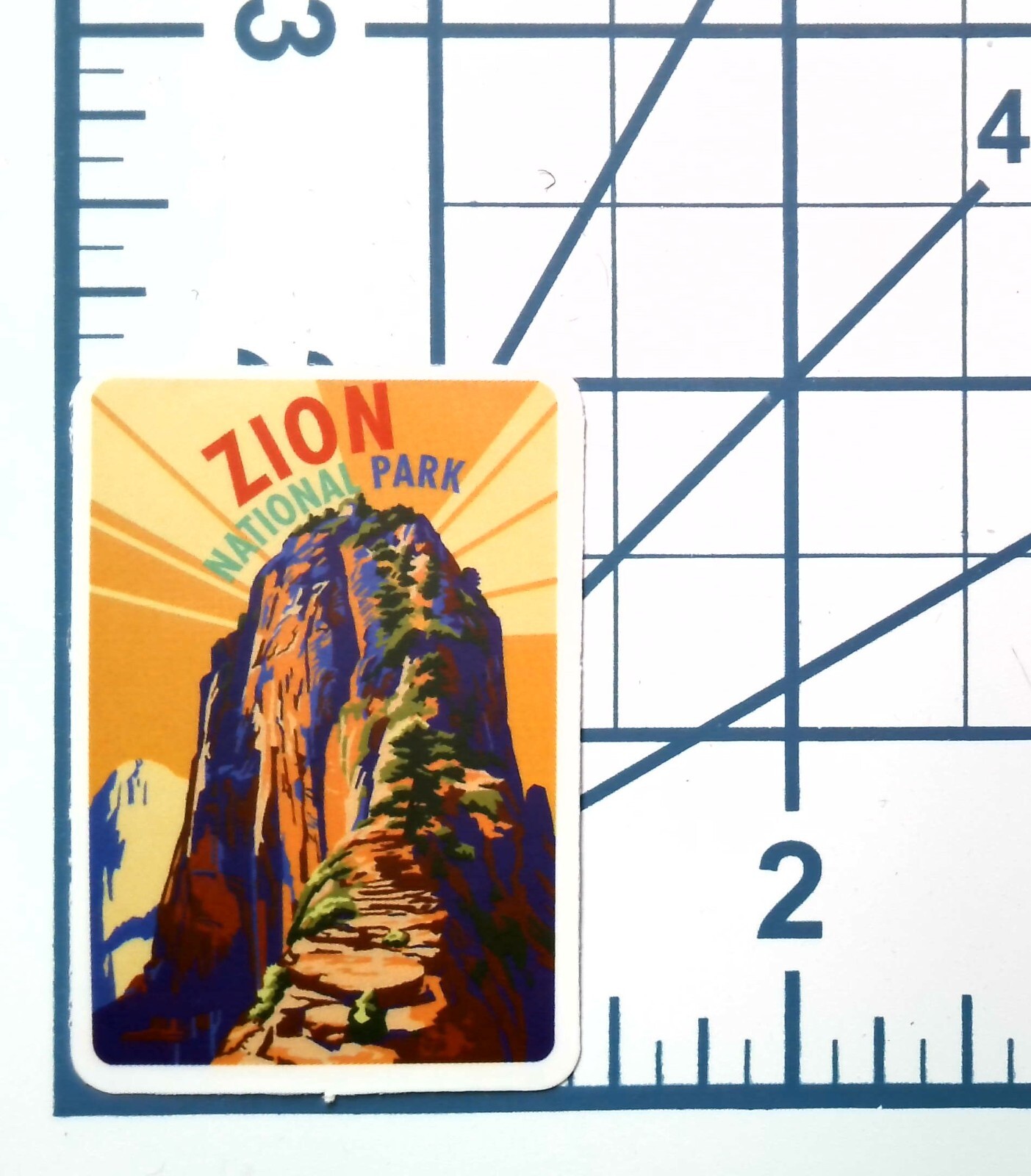 Zion National Park Vinyl Sticker Utah Mountain Landscape Die cut Journal Art