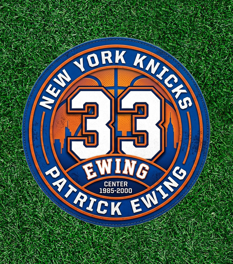Knicks Patrick Ewing #33 100% waterproof vinyl sticker decal – several sizes