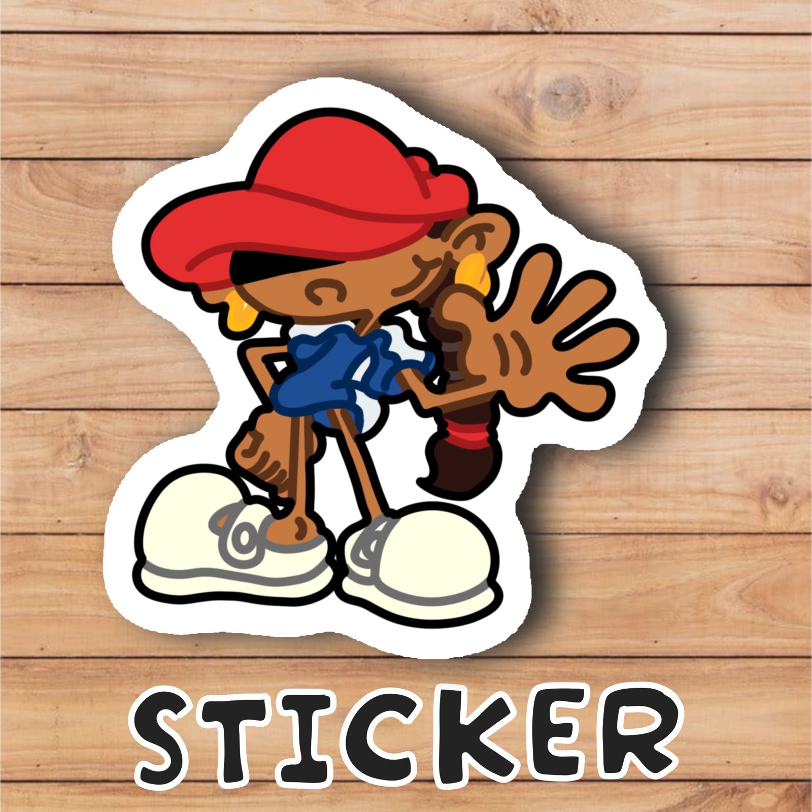 Cartoon Character Sticker Decal, Multicolor – Kids Teens Adults