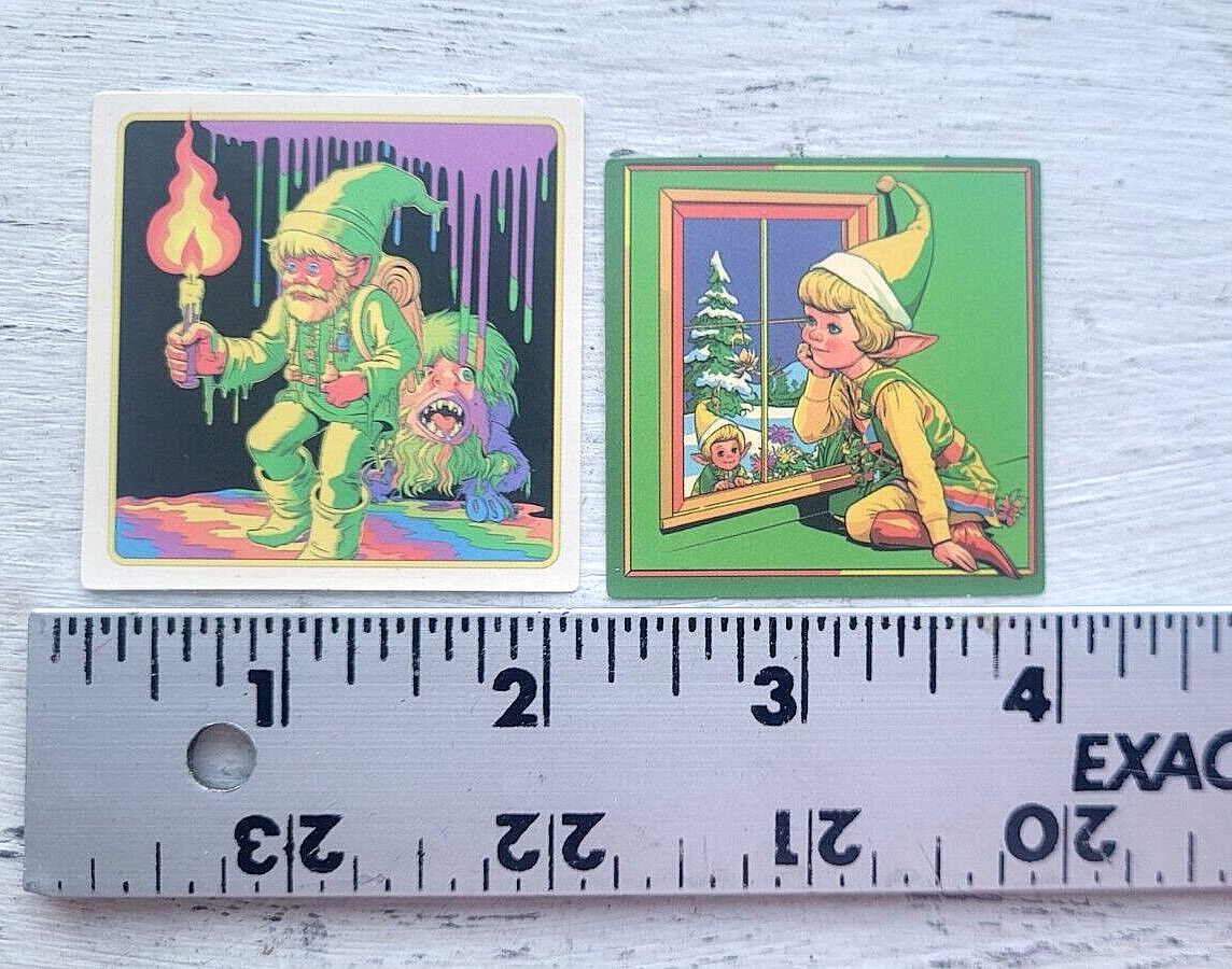 Haunted Active Spirit Creepy Witch Holiday Elf Sticker Lot Of 5 Pcs Pc
