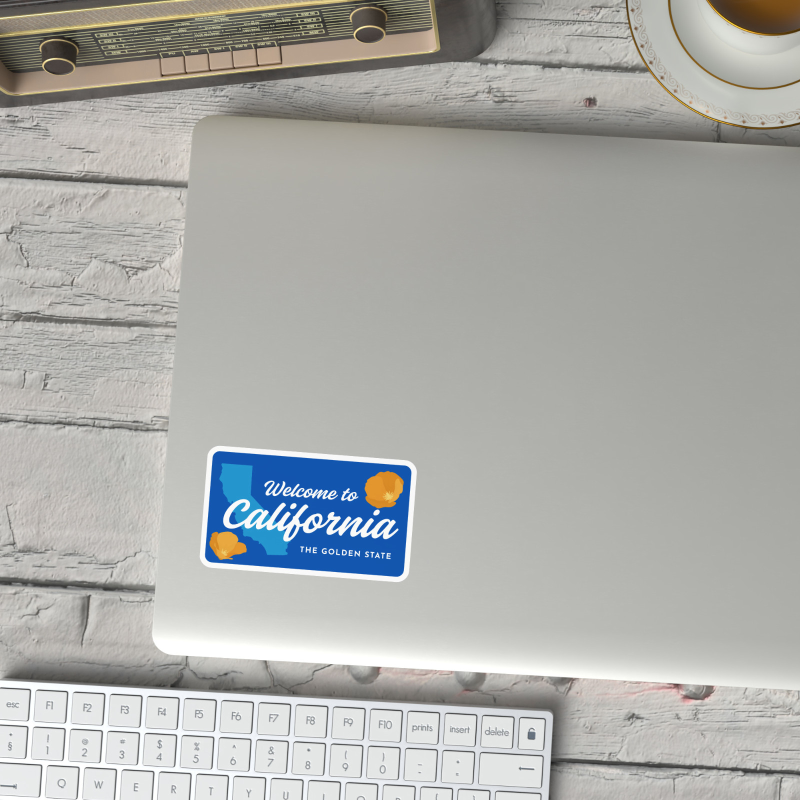 Welcome to California Sticker The Golden State Vinyl Decal Waterproof Travel