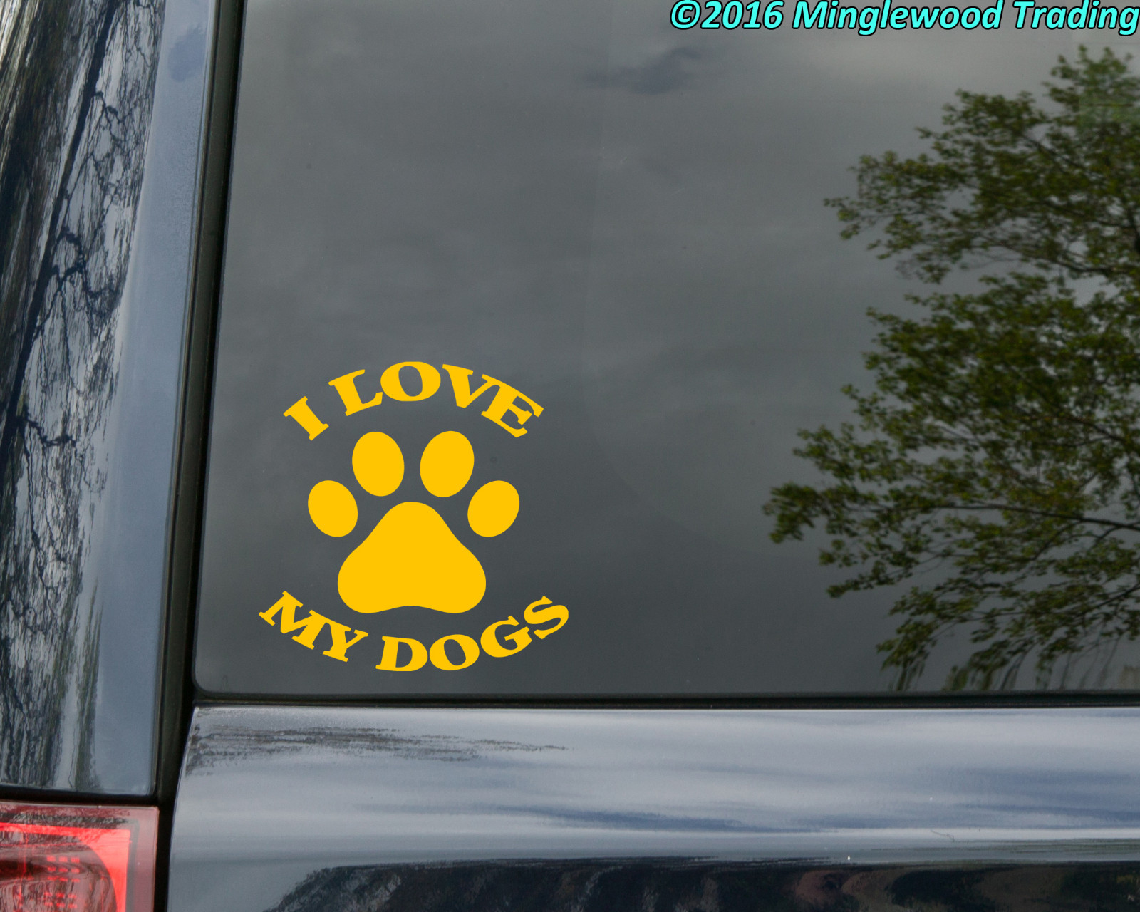 I LOVE MY DOGS Vinyl Sticker – Lab Terrier Maltese Poodle Beagle – Die Cut Decal
