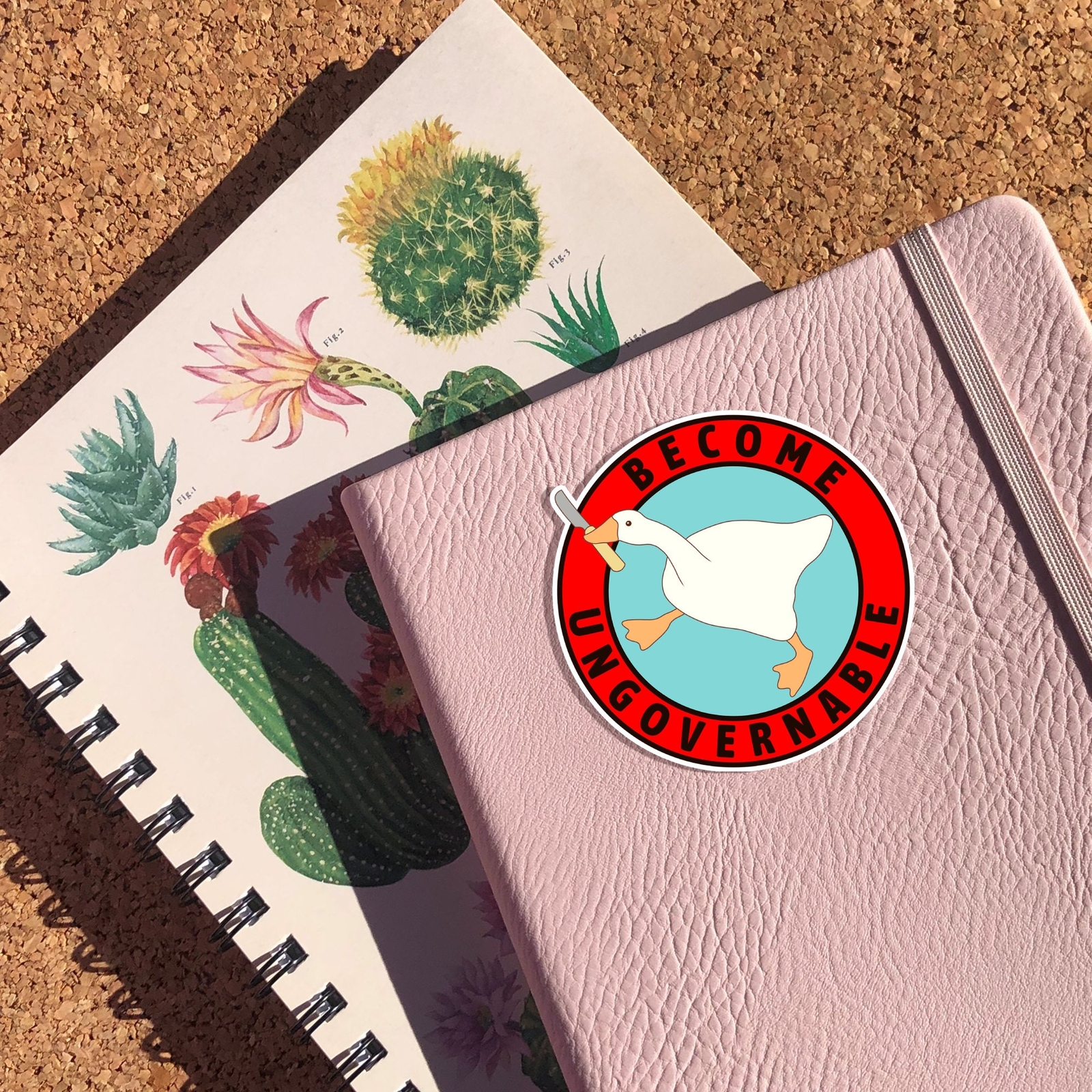 Become Ungovernable Goose Sticker, Goose With Knife Sticker, Anarchist Sticker,
