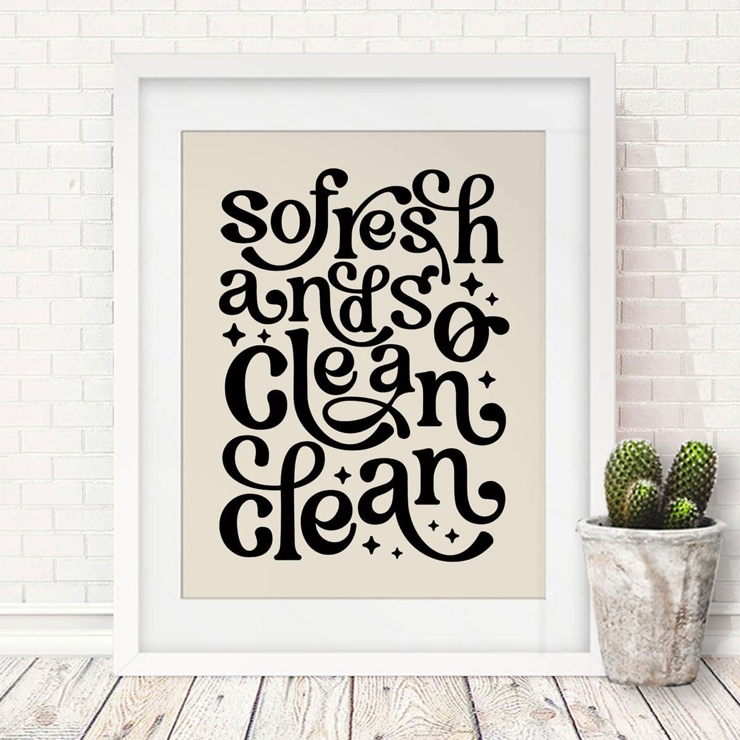 So Fresh and so Clean Clean, Bathroom Wall Decor, 70s Posters, Shelf Decor, F…
