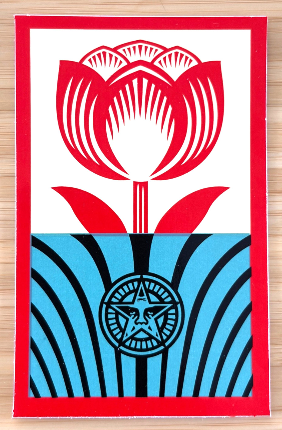OFFICIAL SHEPARD FAIREY OBEY GIANT VINYL STICKER 3.75" x 2.5" NEW