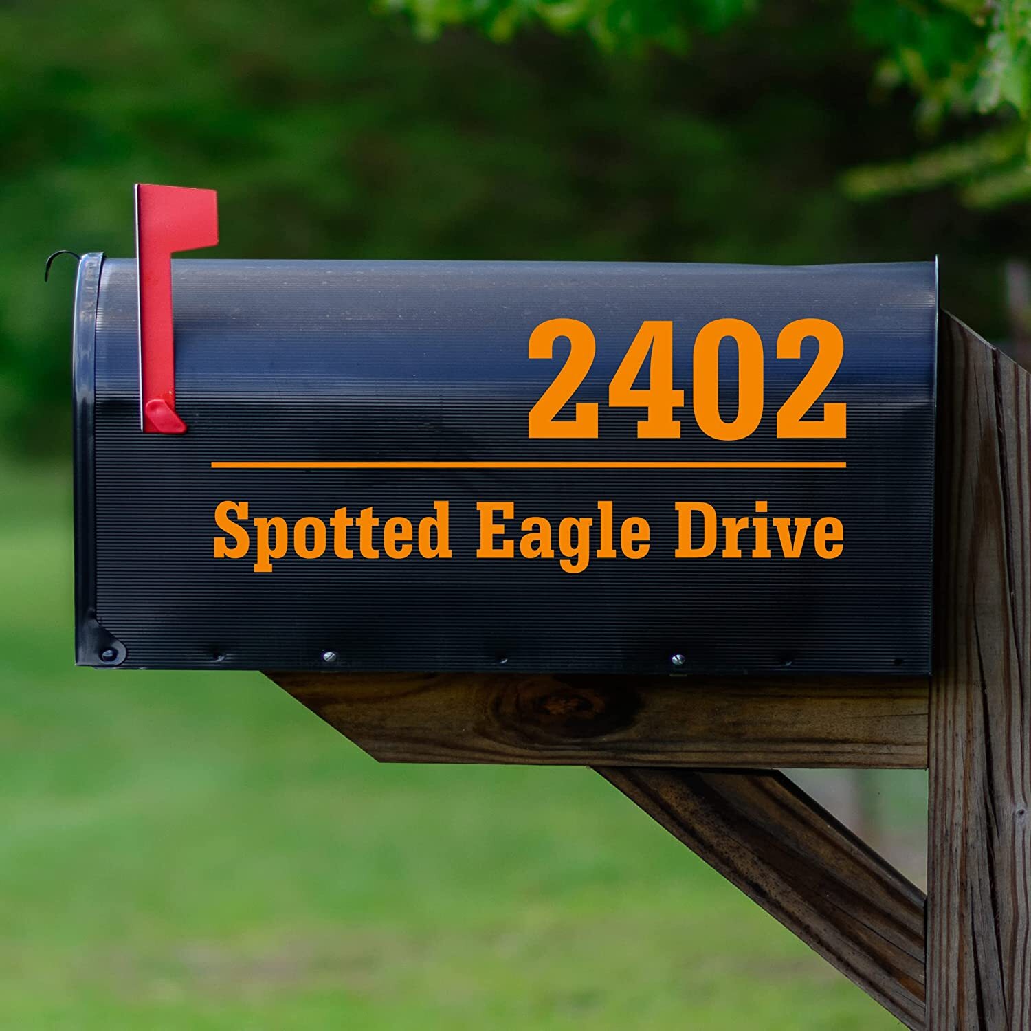 Mailbox Numbers Street Address Personalized Pair of Vinyl Decal Custom Stickers