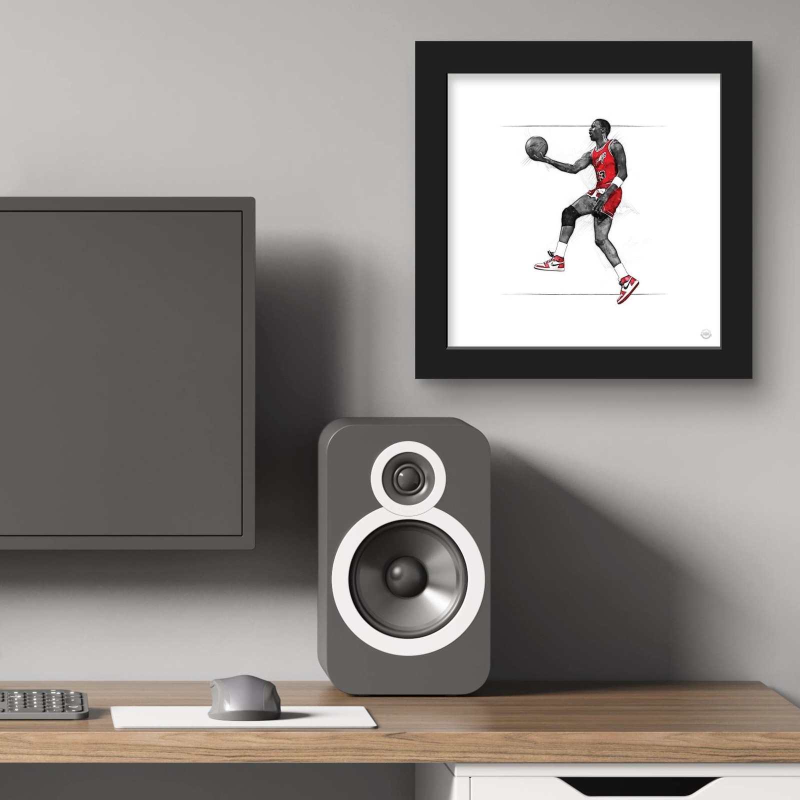 Trends International Gallery Pops Michael Jordan – Art Sketch Rookie Wall Art…