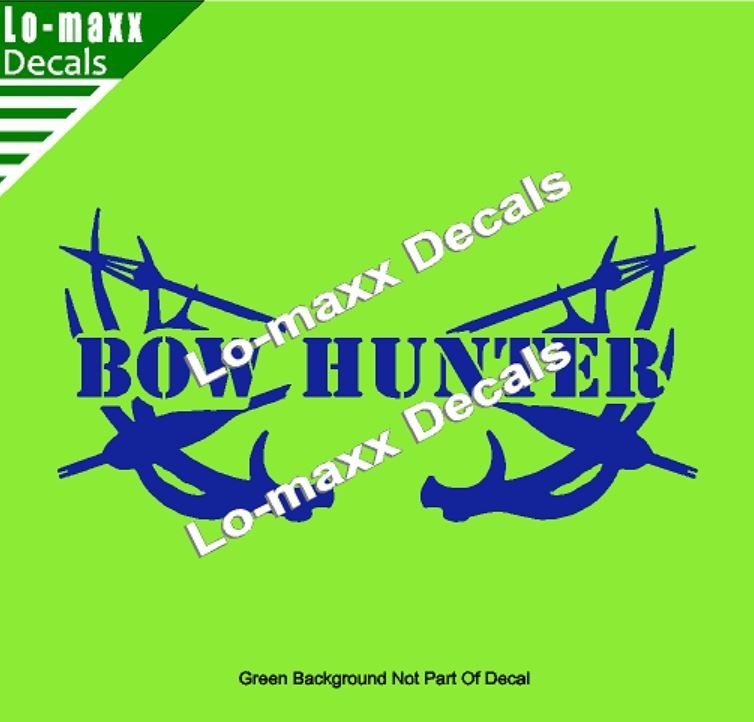 Bow Hunter Die Cut Vinyl Decal – Archery Deer Hunting Truck Car Window SUV