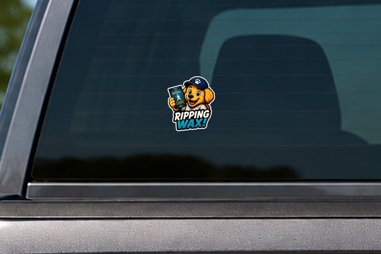 Pack Dog Decal Sticker Trading Card Pack Opening Sticker Car Window Bottle