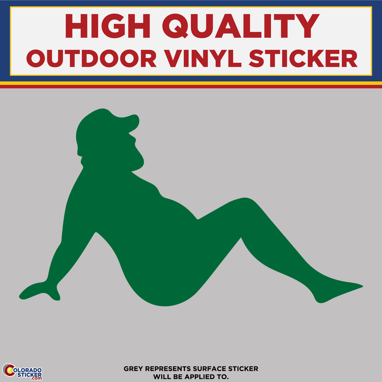 Dad Bod Die Cut, High Quality Vinyl Stickers