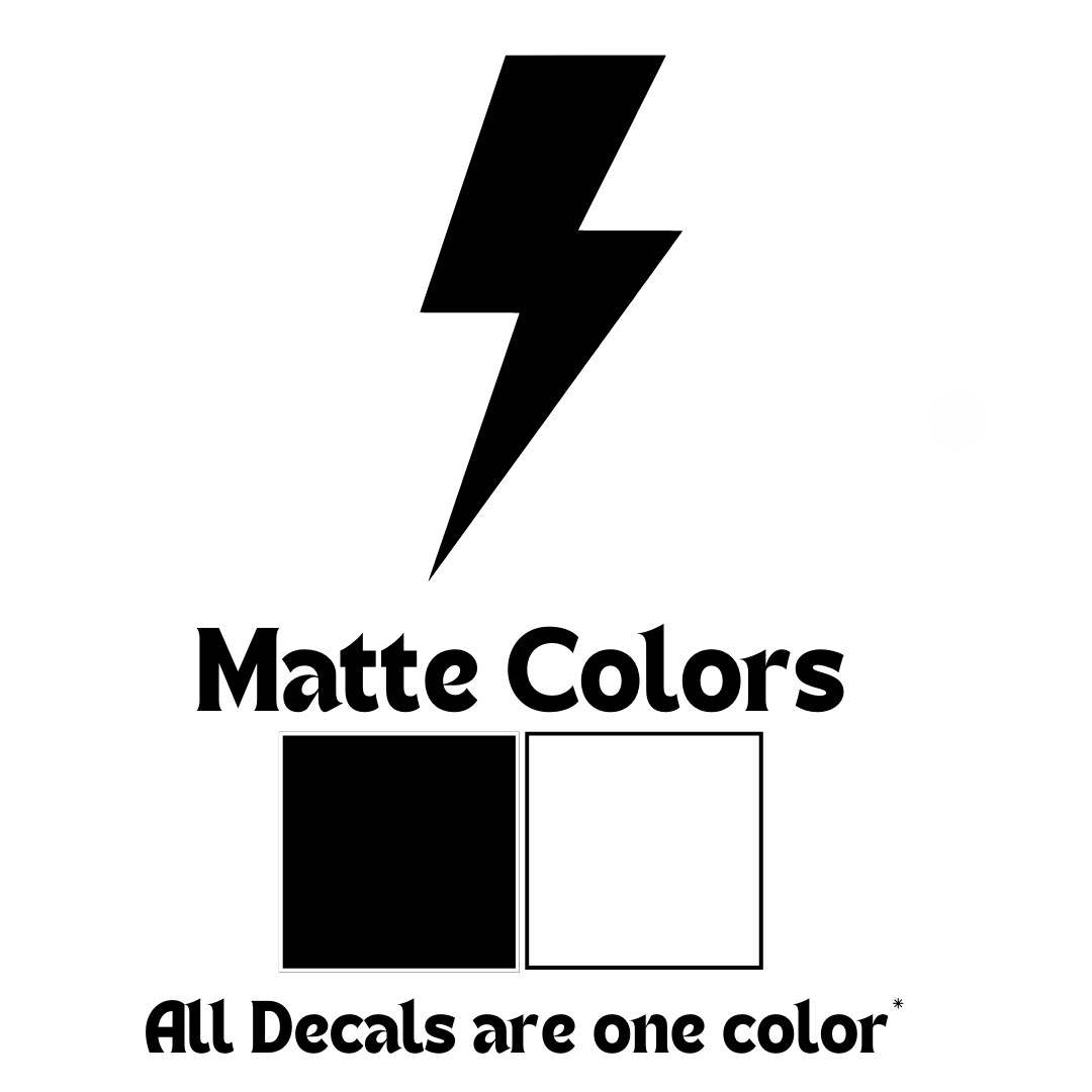 Lightning Bolt Vinyl Decal – Electric Shock, Power, Charge Sticker – Car, Laptop
