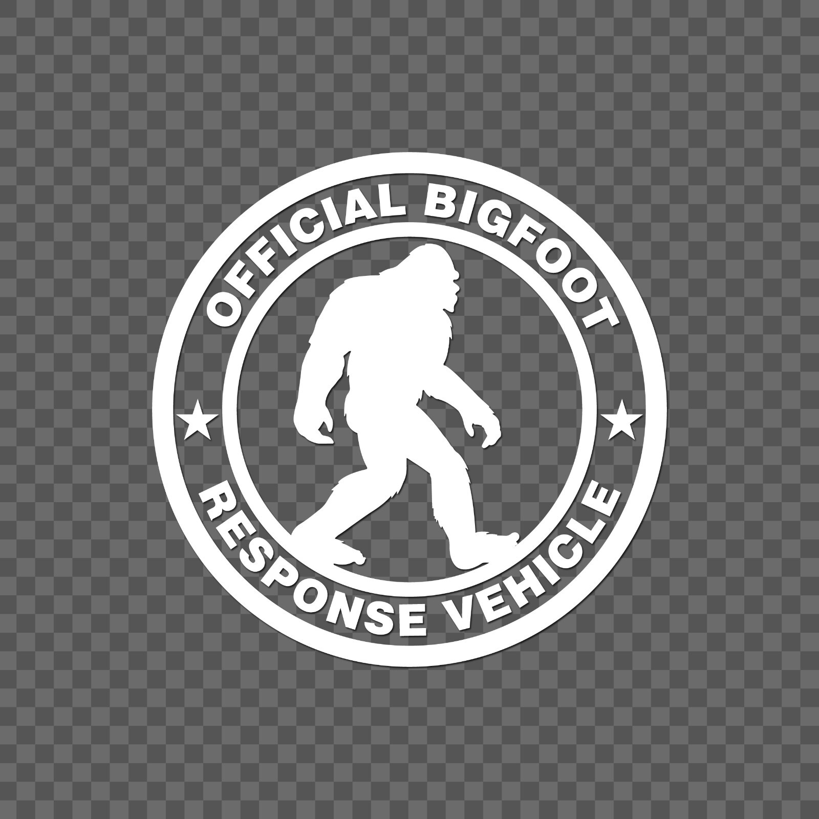 Official Bigfoot Response Vehicle Window Decal 5 Inch Round 28 Different Colors