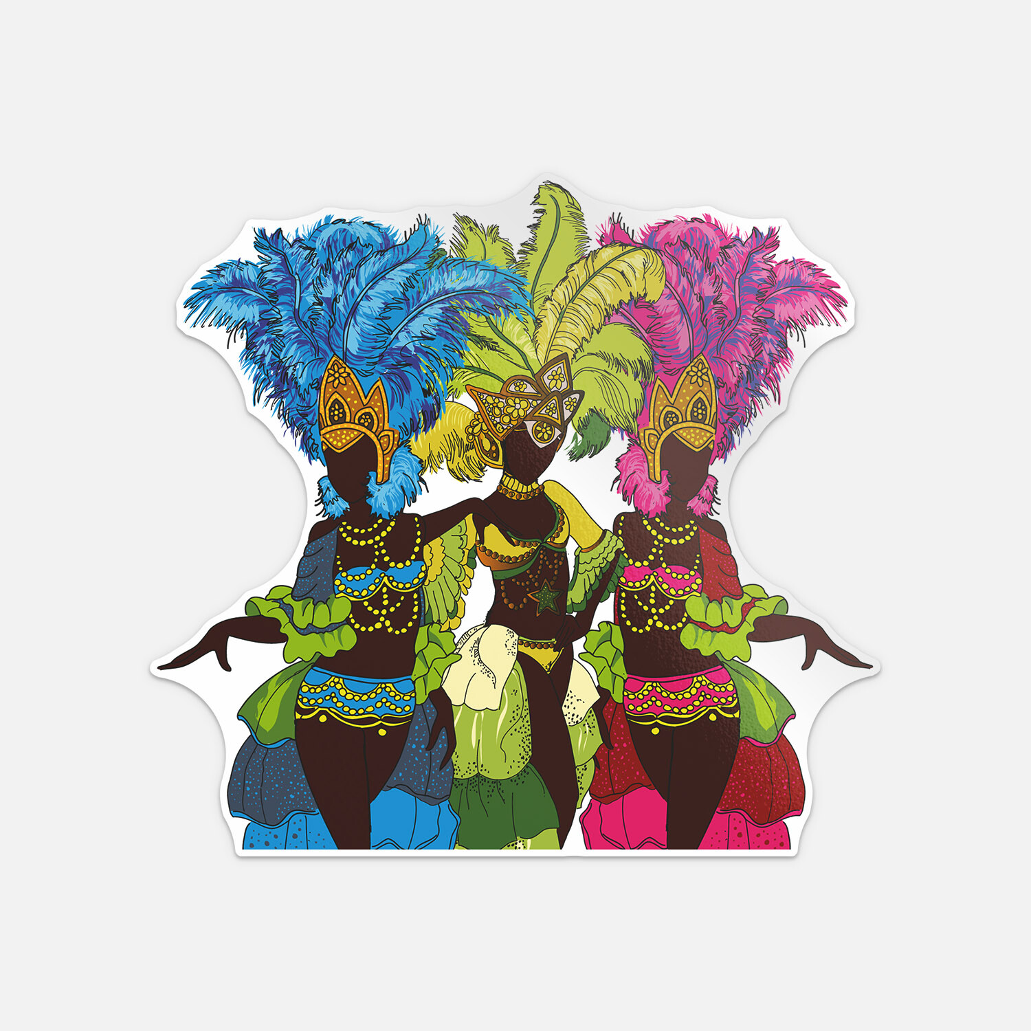 Carnival Dancer Vinyl Sticker Decal