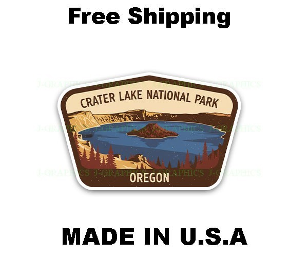 Crater Lake National Park Vinyl Decal Sticker Travel Souvenir A