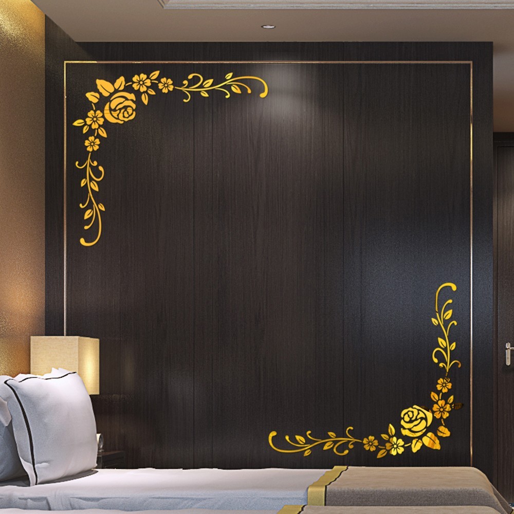 Wall Sticker Wall sticker Flower Art Decor Living Room Removable Acrylic