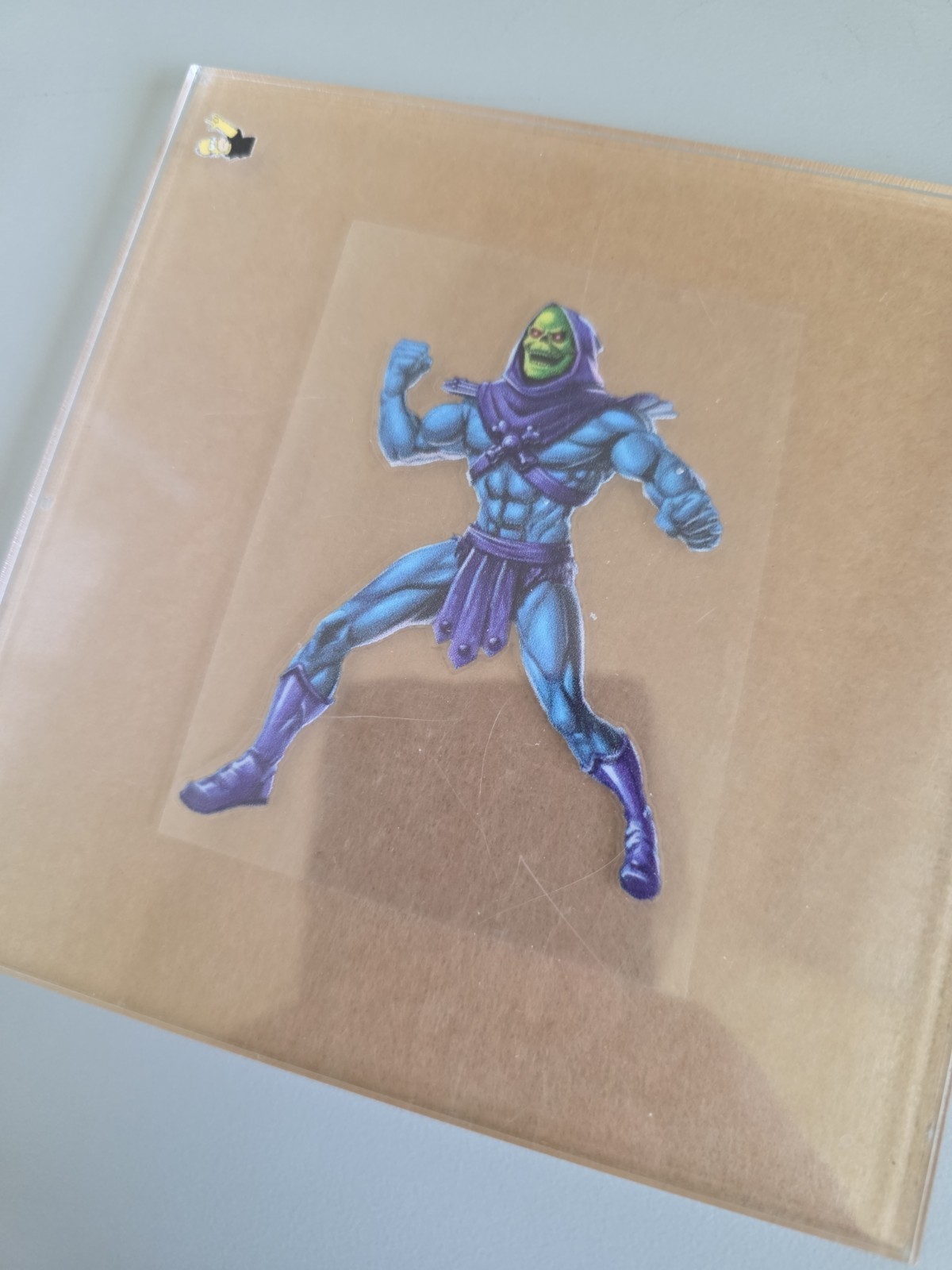 Skeletor Retro Cartoon Vintage UV DTF Raised Decal Sticker Waterproof 3in