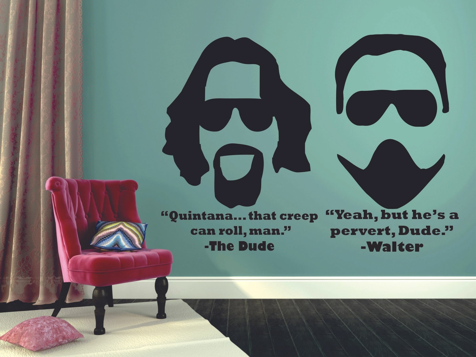 The Big Lebowski Show Walter Dude Vinyl Art Stickers For Home Room Walls Decal