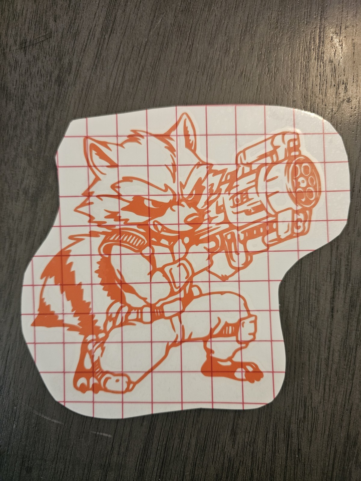 Marvel Rocket Raccoon Custom Vinyl Decal