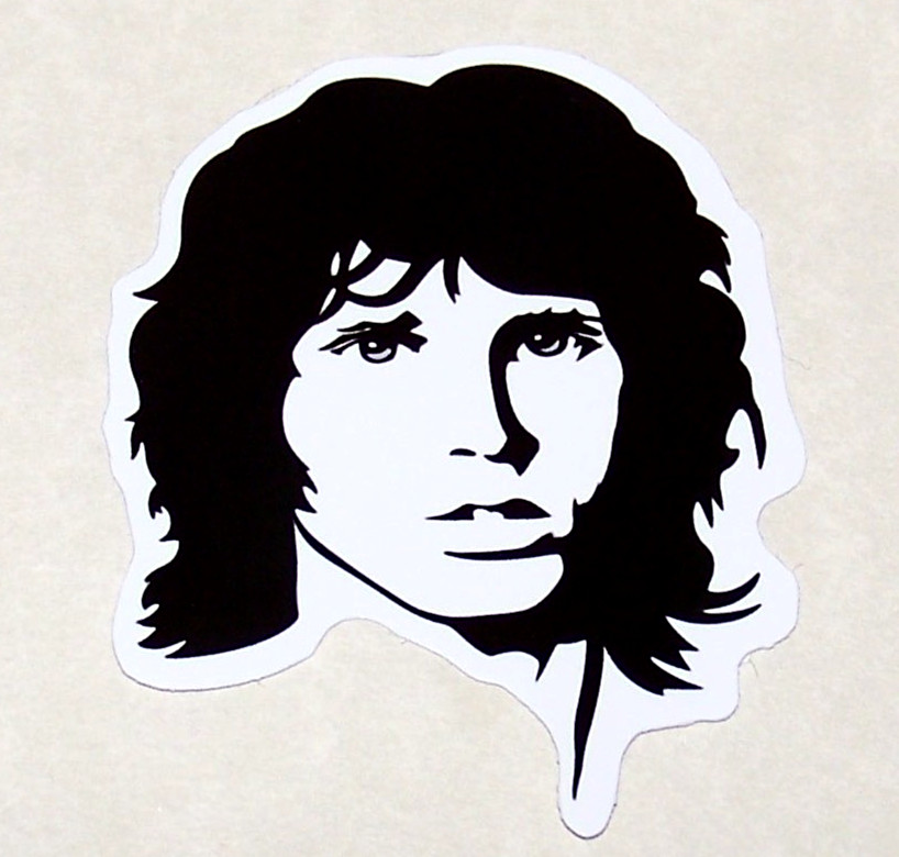 THE DOORS – Logo Die Cut Sticker Decal Music Band Rock The Doors Jim Morrison