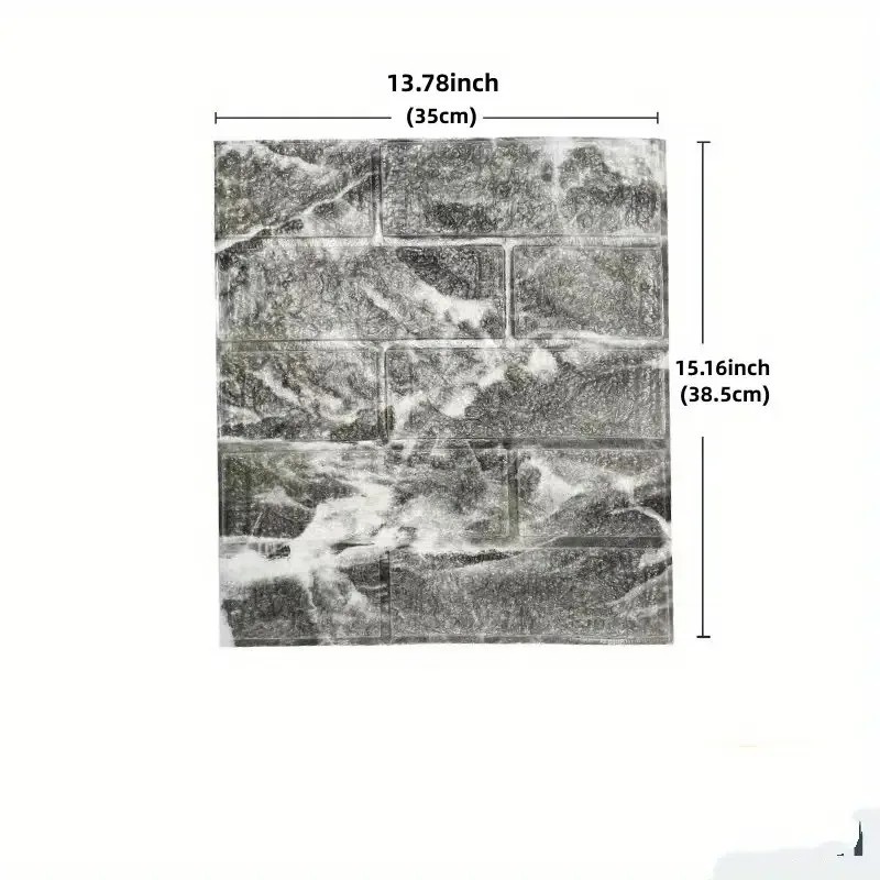 DIY 3D Brick Wallpaper Self Adhesive Foam Wall Sticker Waterproof Decor Panel