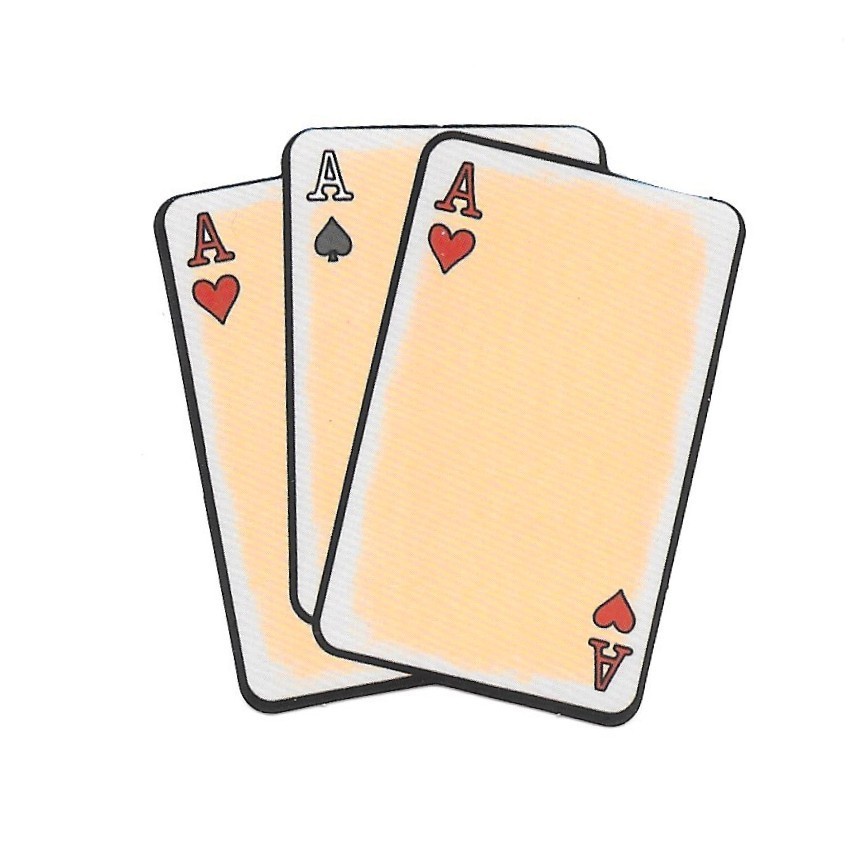 Aces Playing Cards Vinyl Sticker Vintage Poker Gambling Retro Western Decal