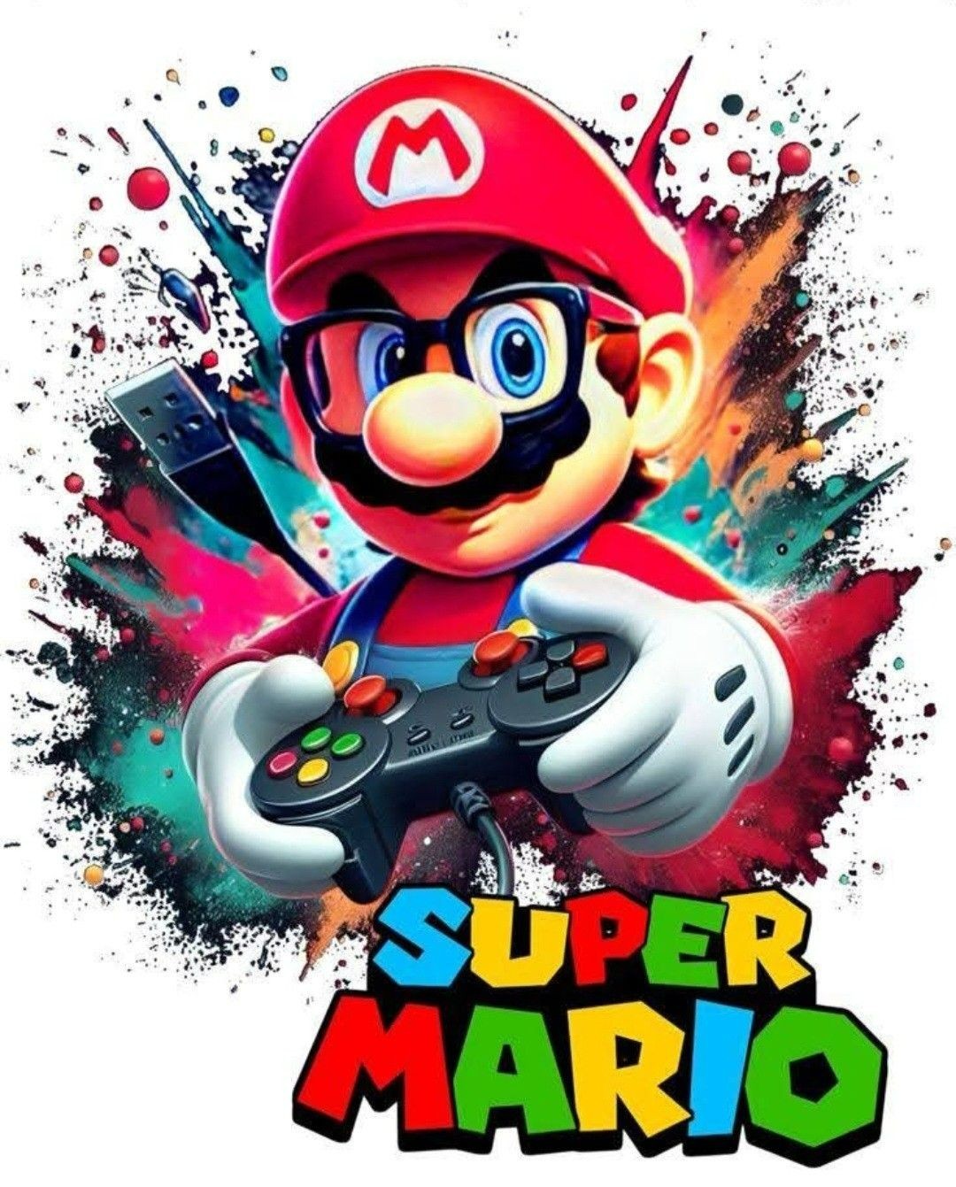 Super Mario Game Sticker Decal Laptop Wall Mirror Cup Tumblr Locker