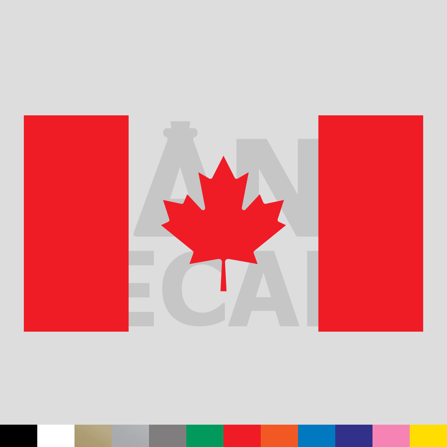 Canadian Flag Vinyl Die Cut Decal Sticker – Canada Maple Leaf