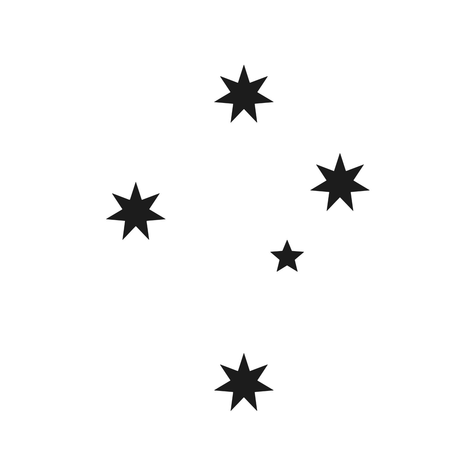 Southern Cross Vinyl Decal Car Window Laptop Australia constellation Sticker