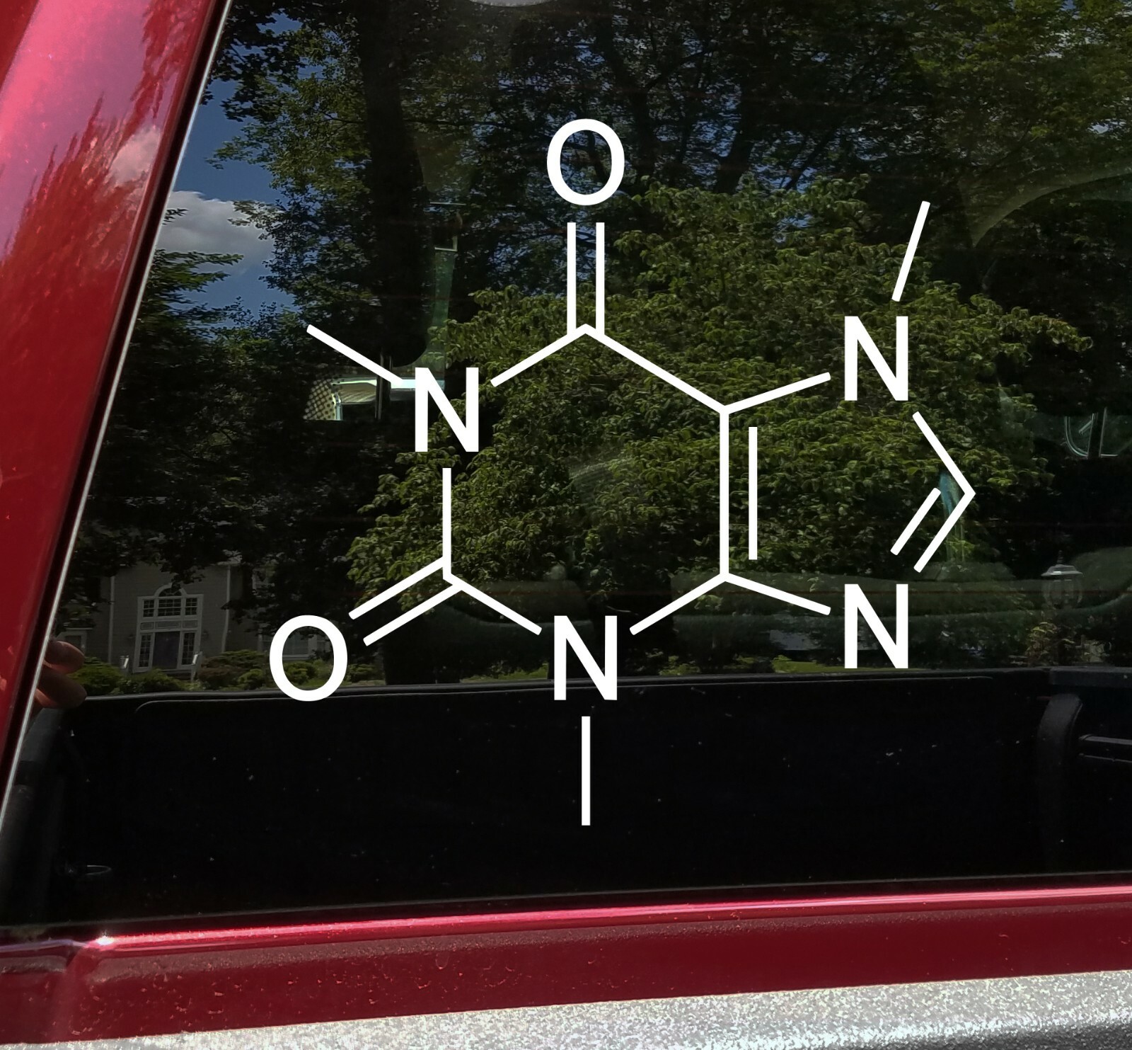 Caffeine Chemical Compound Vinyl Decal – Coffee Espresso – Die Cut Sticker