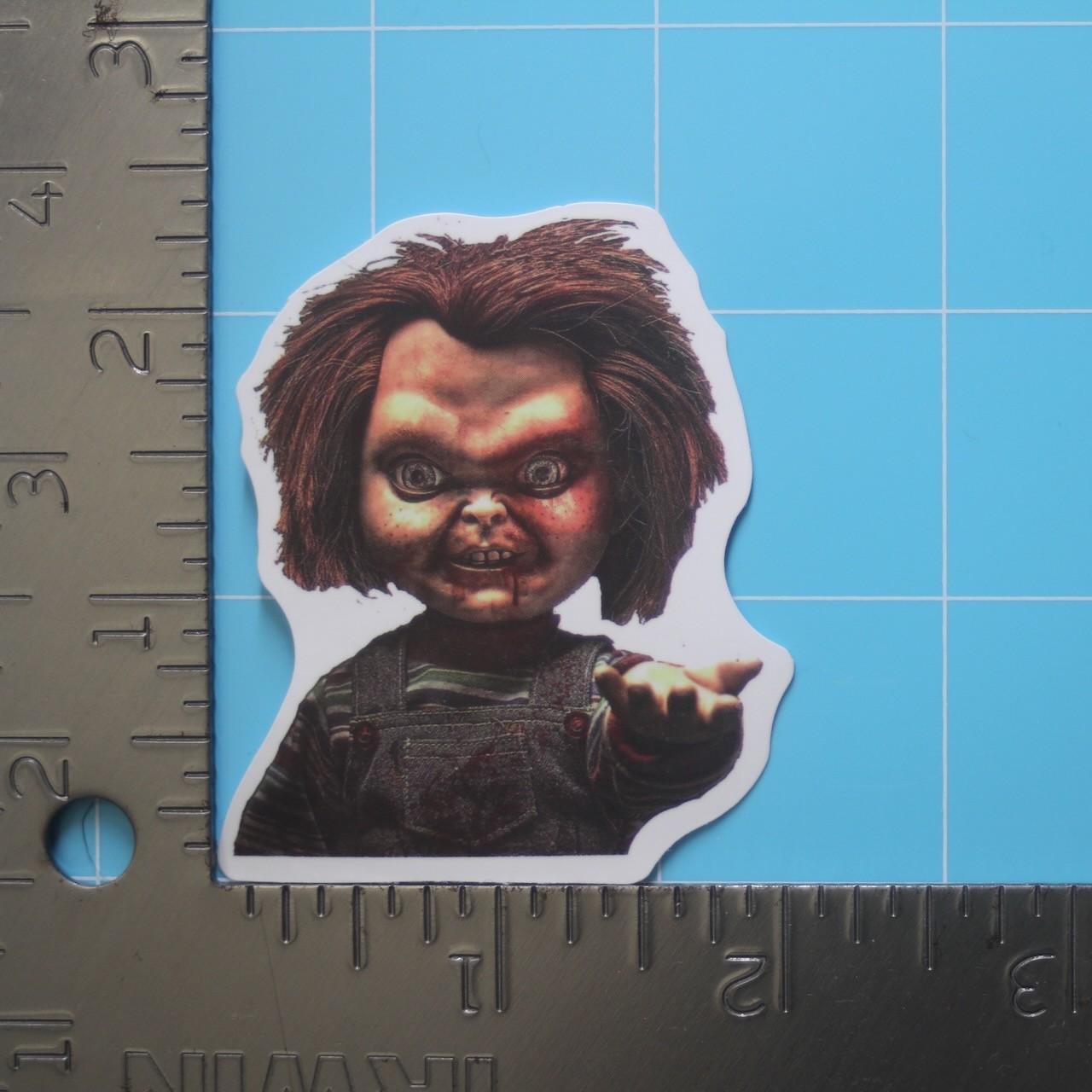 Child's Play Sticker (CHUCKY) Horror Movie, Matte PVC Decal