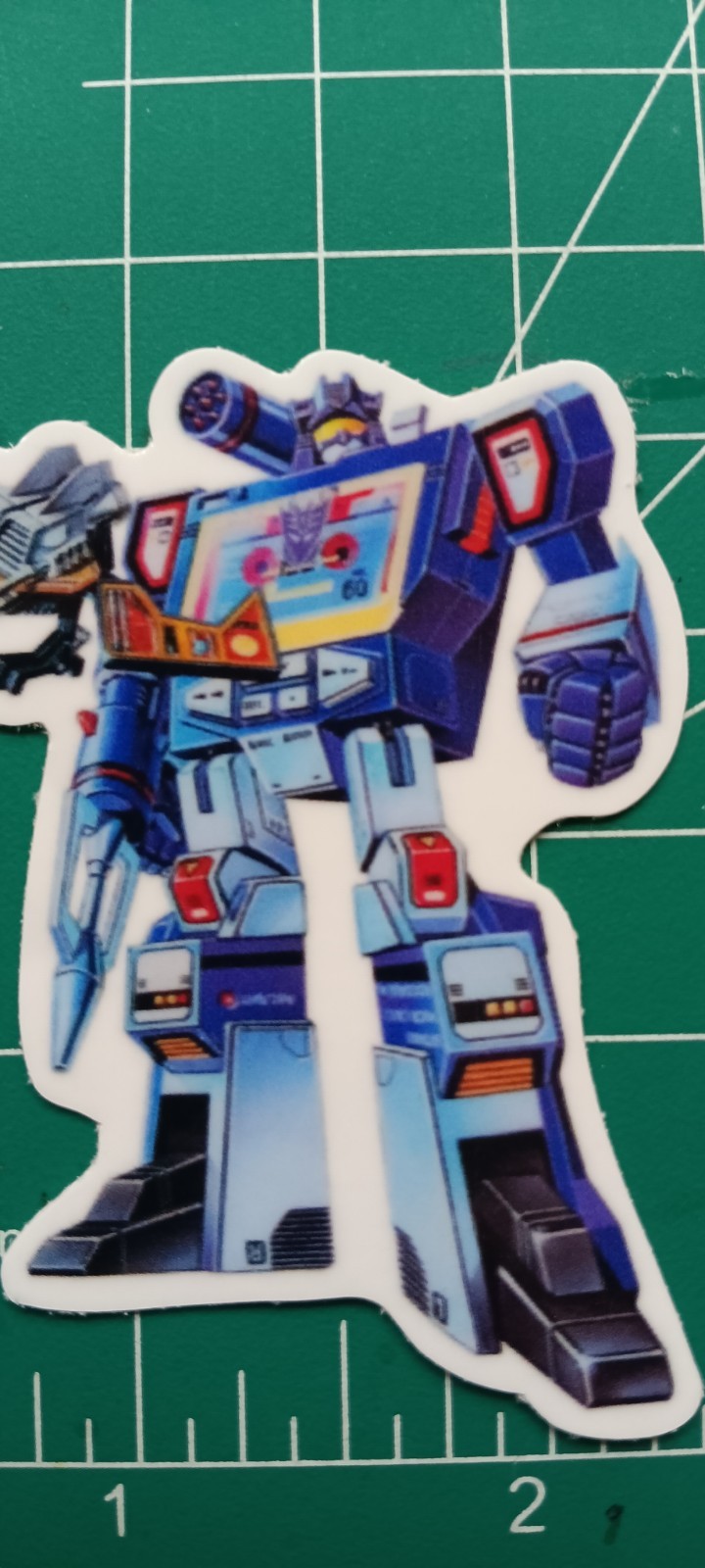 TRANSFORMERS SOUNDWAVE VYNIL STICKER DIE-CUT