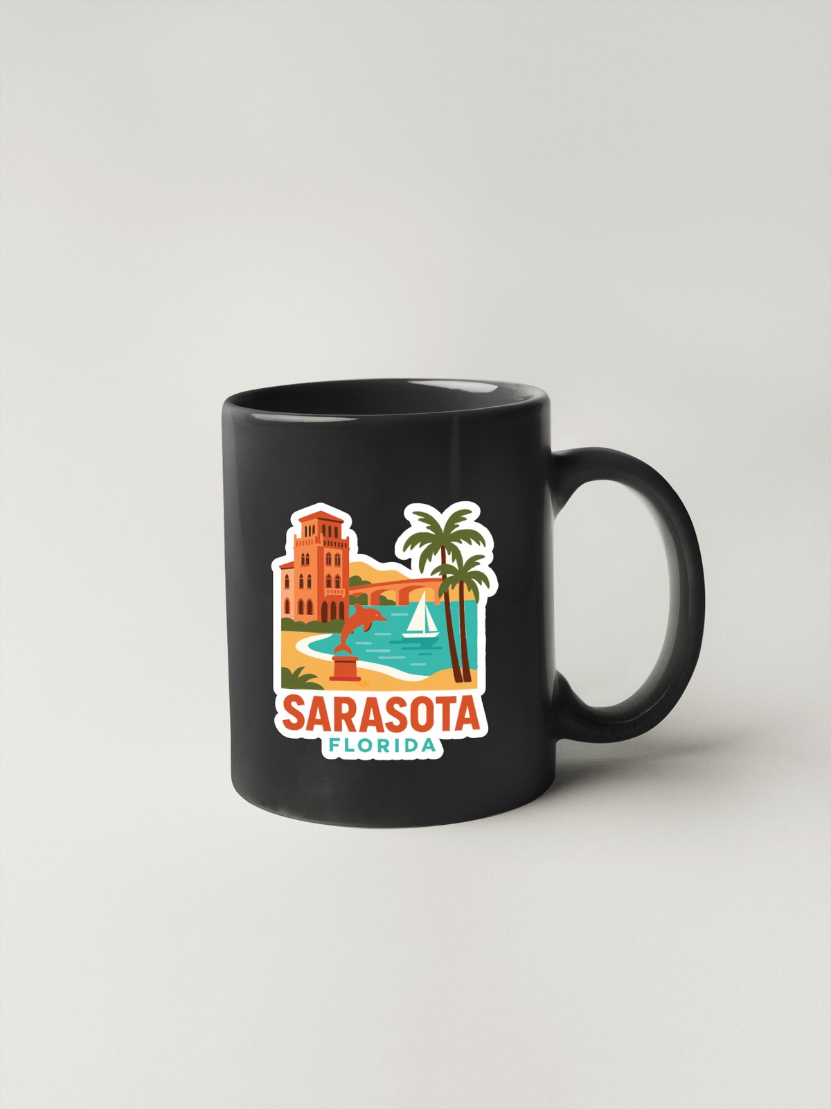 Sarasota Florida Sticker Decal Vinyl Die-Cut City Skyline Landmark Design