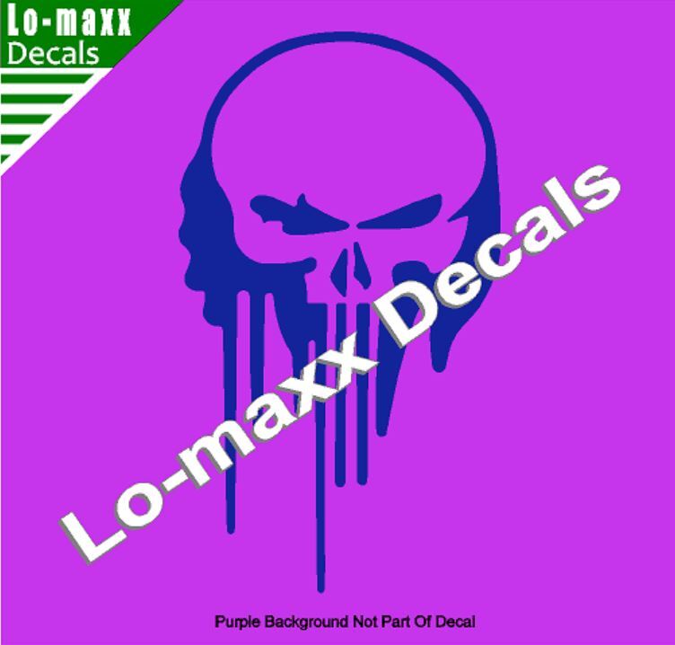 Punisher Skull Death Head Graffiti Art High Performance Die Cut Vinyl Decal