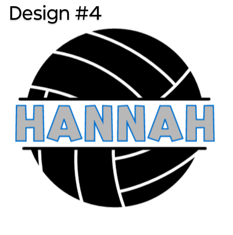 Personalized Volleyball Heat Transfer Vinyl Iron On Image DIY Shirts Tote Bags