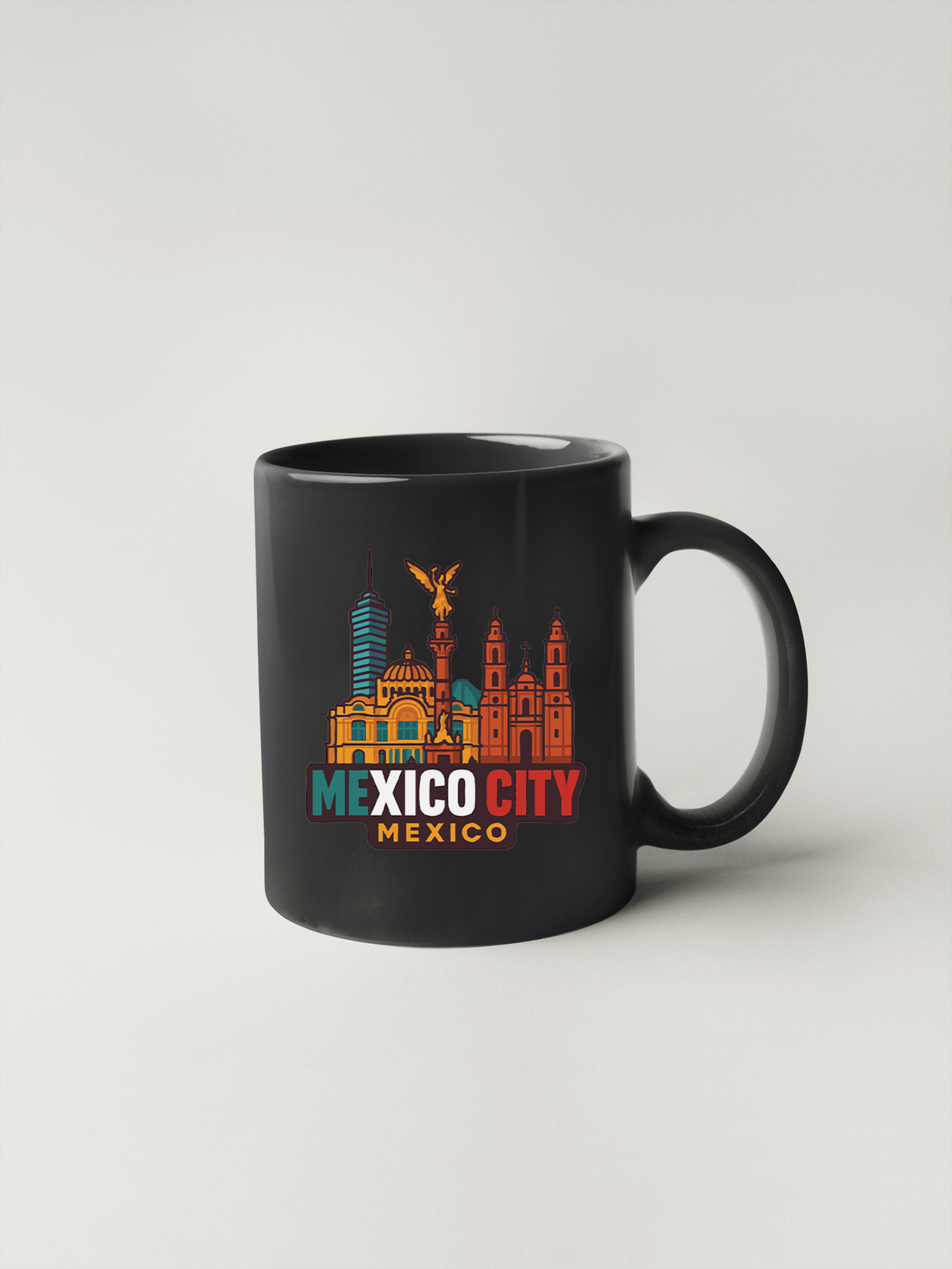 Mexico City Sticker Decal Vinyl Die-Cut City Skyline Landmark Design