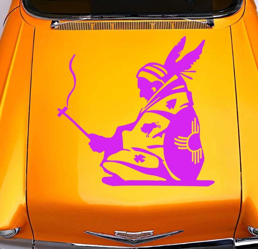 Zia Medicine Man Pipe Native American Hopi Lumbee Pueblo Navajo Sticker Decal