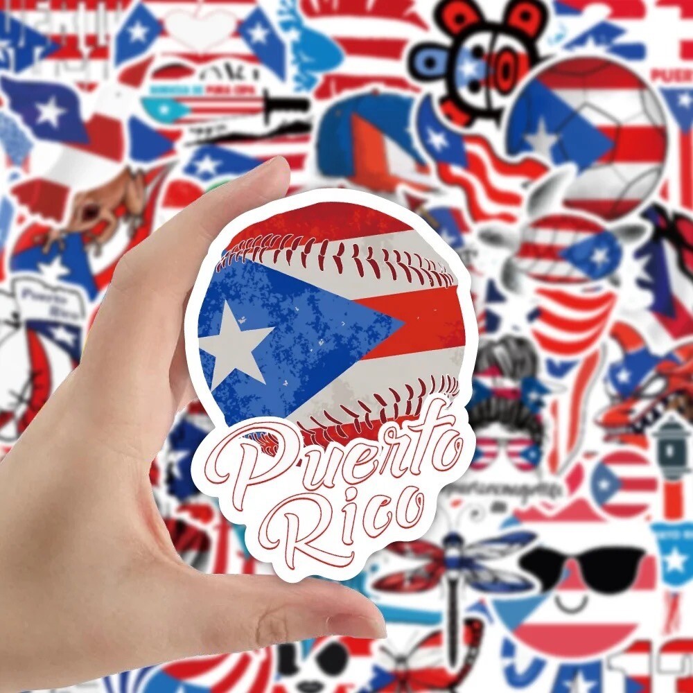 50 PCS Puerto Rico Stickers Car Truck Decals Laptop PR 413 Pride Free Shipping