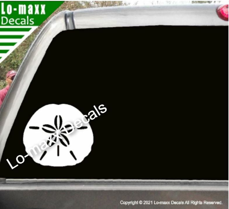 Sand Dollar Sea Life Seashore Ocean Beach Original Design Die Cut Vinyl Decal