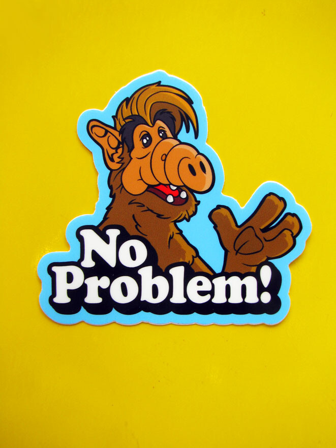 ALF Vinyl Sticker Set – 80s TV Decals for Skateboard Laptop Car Water Bottle
